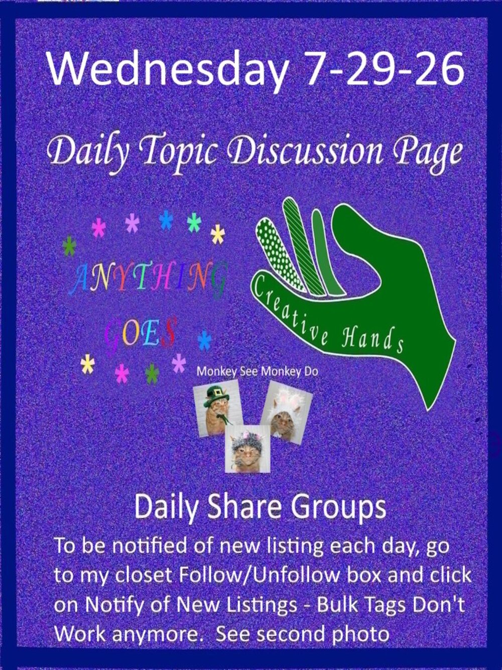 Wednesday 7-29-26 Share Groups - Part Two - Daily Topic Discussion